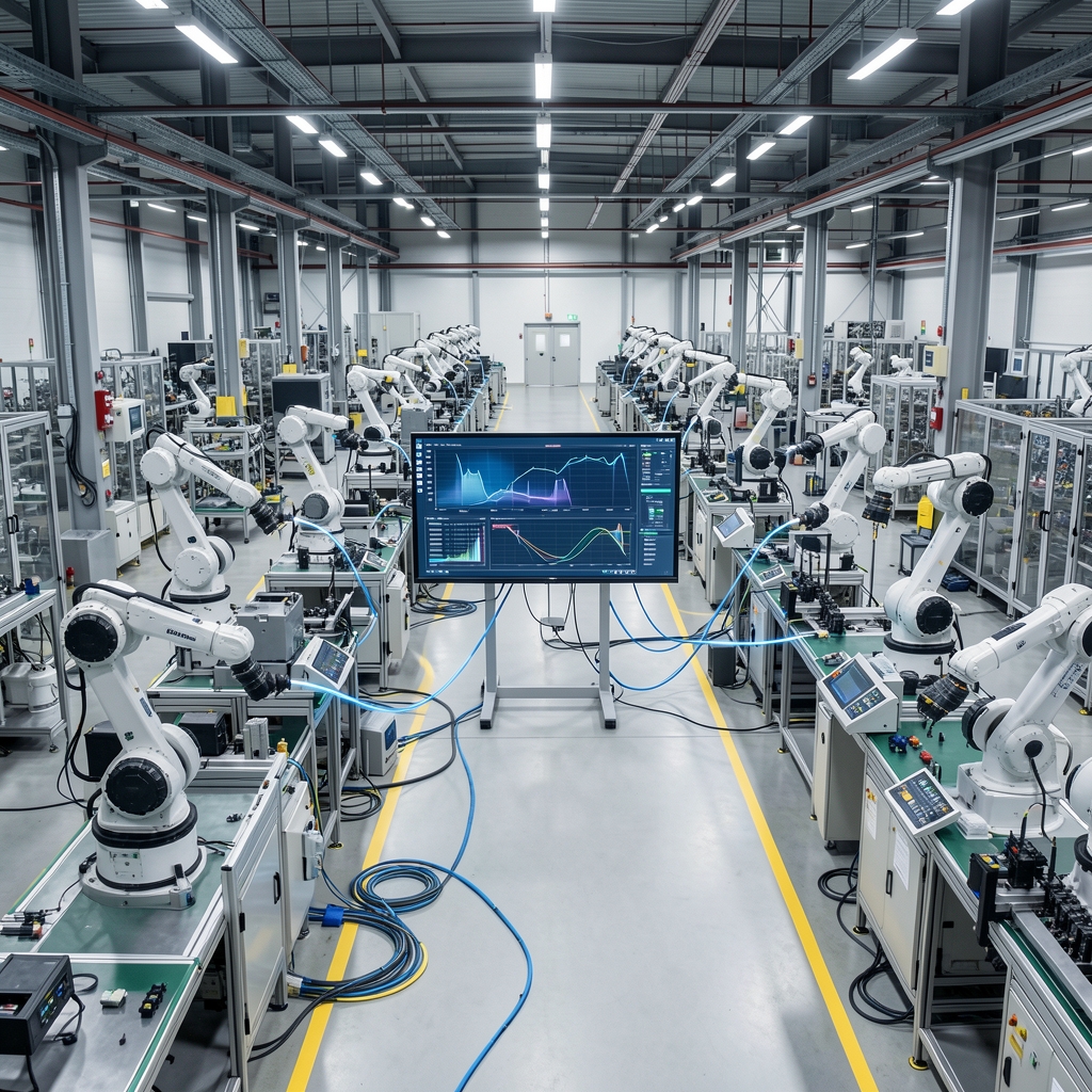 Connected manufacturing environment using industrial automation and operational technology