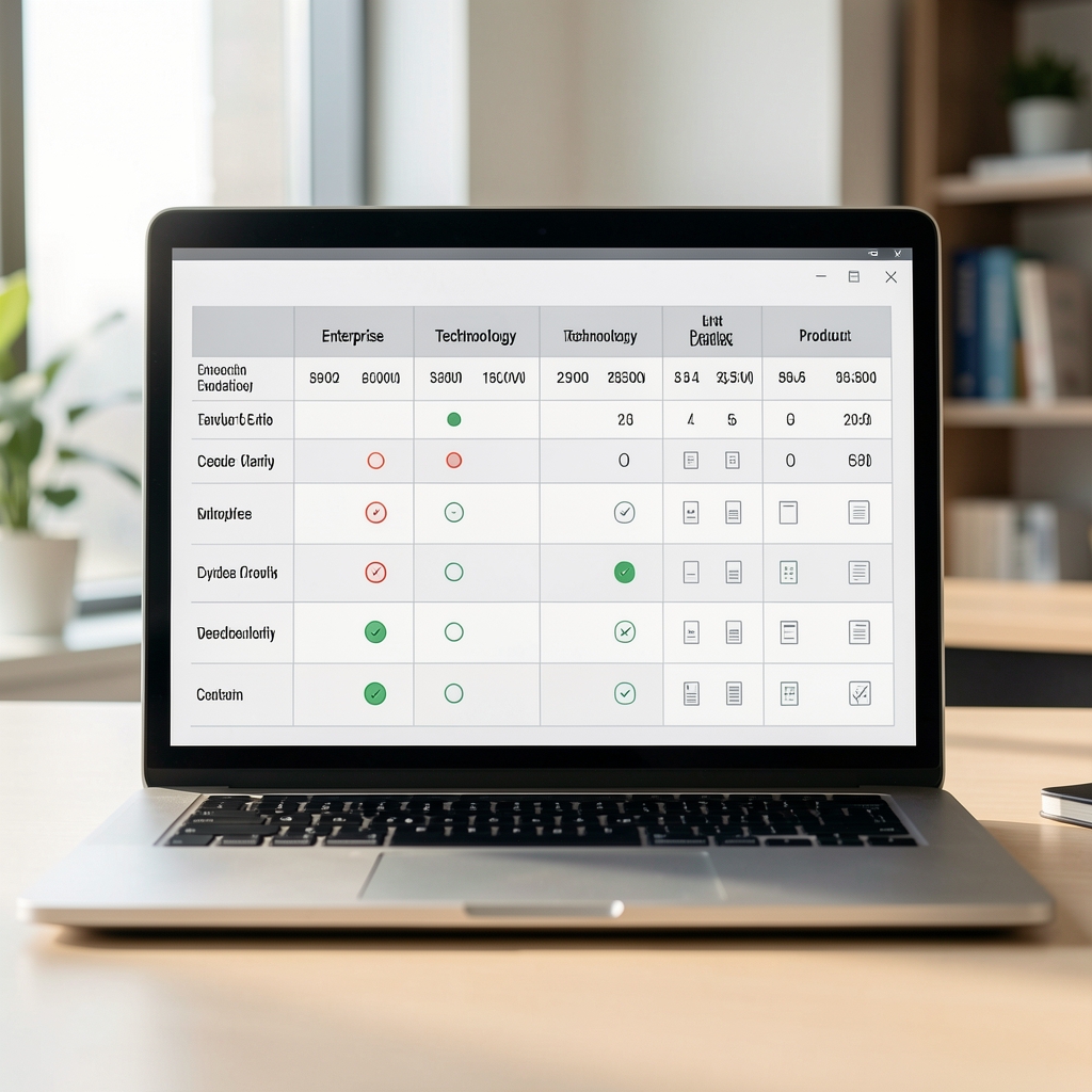 Enterprise technology vendor portfolio and platform evaluation