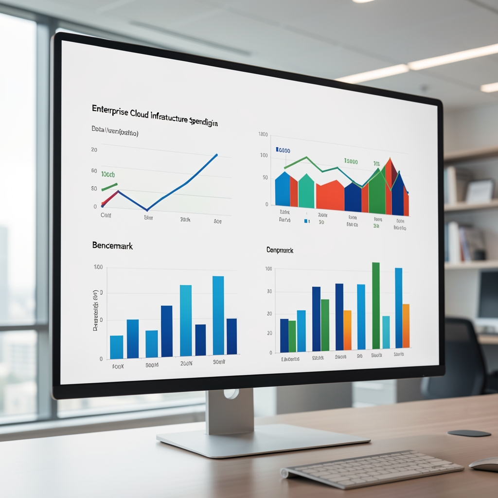 Enterprise cloud infrastructure analysis with cloud performance and technology planning visualizations